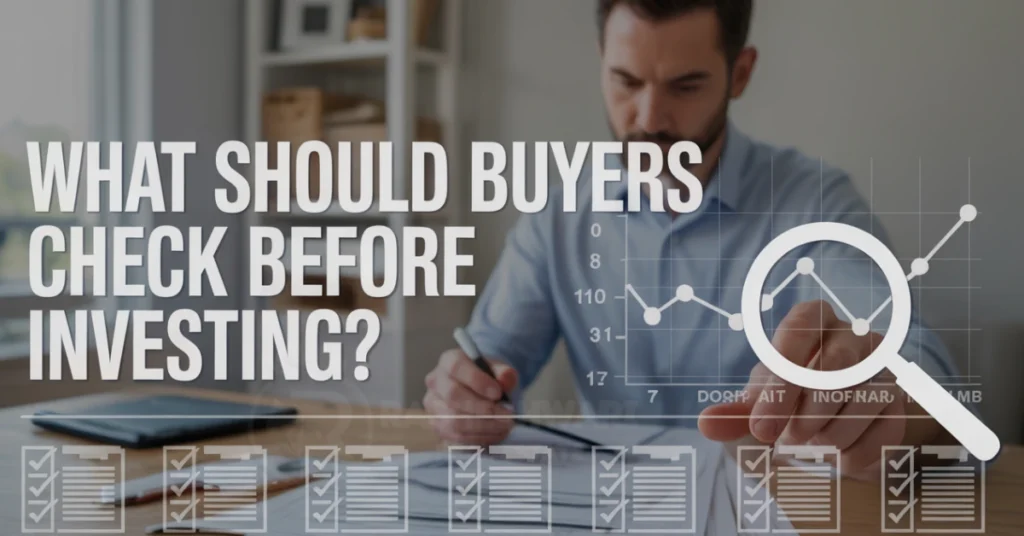 what should buyers check before investing